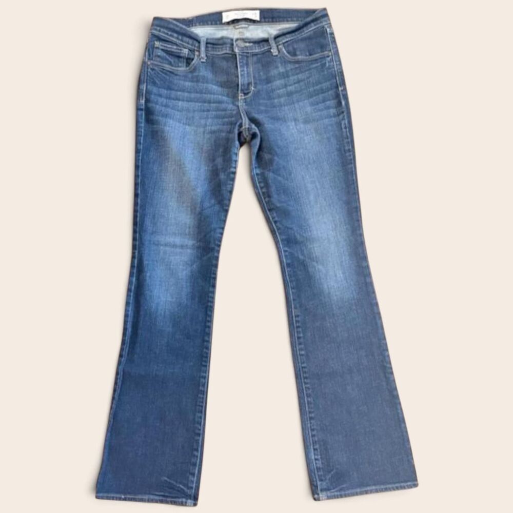 Abercrombie-fitch Women's Blue and Navy Jeans